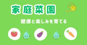 家庭菜園で健康と楽しみを育てる